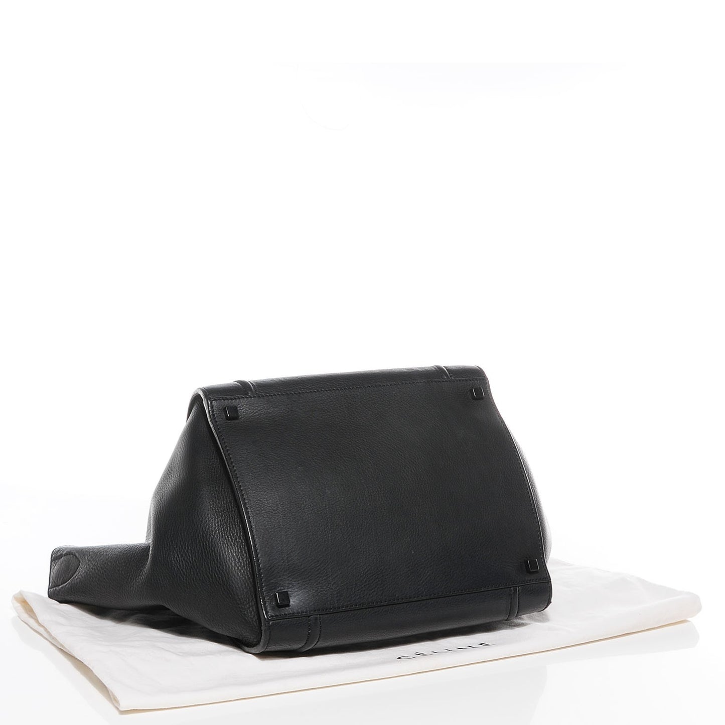 Supple Calfskin Medium Phantom Luggage Black