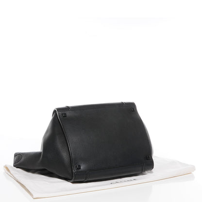 Celine Supple Calfskin Medium Phantom Luggage Black 4 of 9
