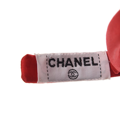 Chanel Silk Bow Headband Red 3 of 5