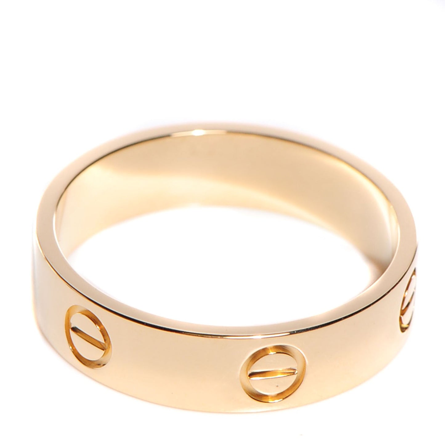 18K Yellow Gold 6mm Love Ring 56 7.5