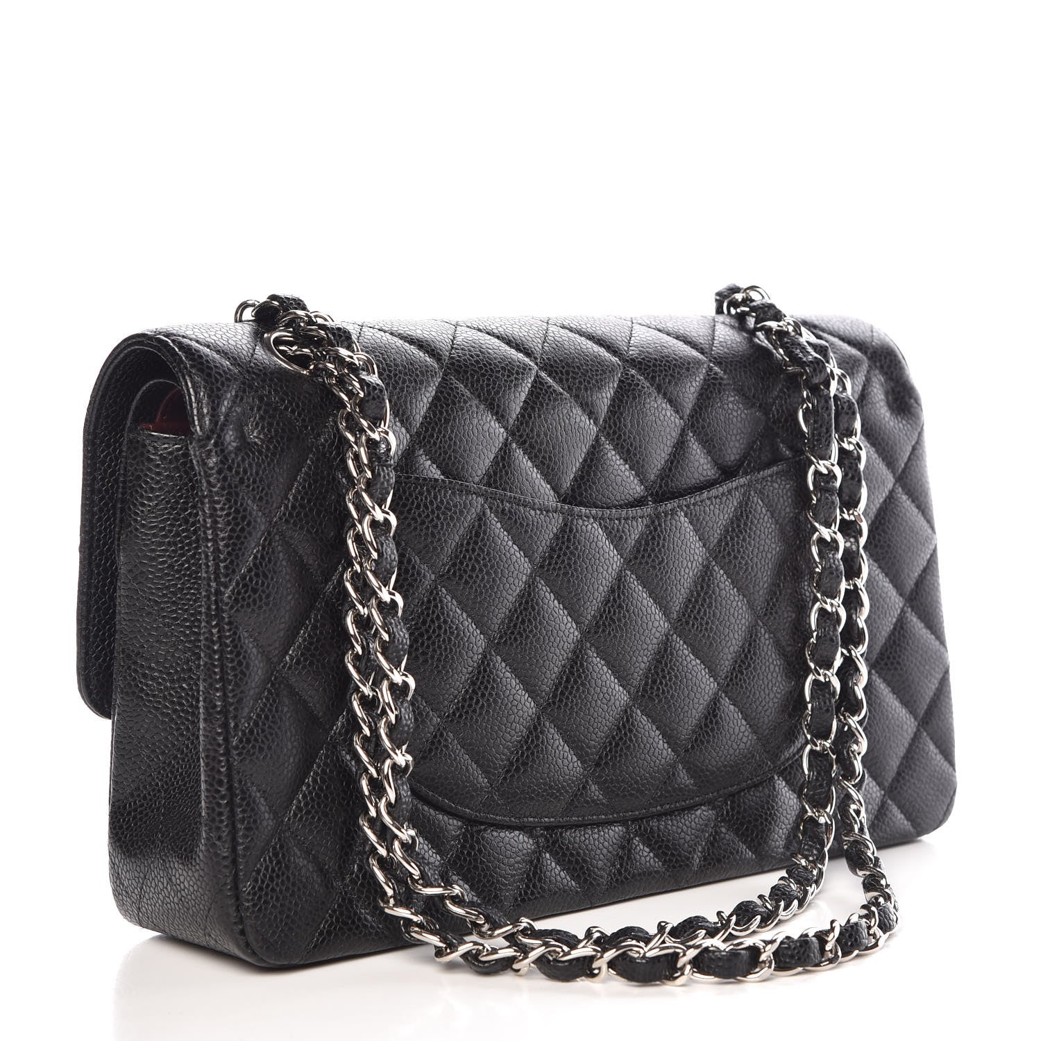 Chanel Caviar Quilted Medium Double Flap Black 8 of 17