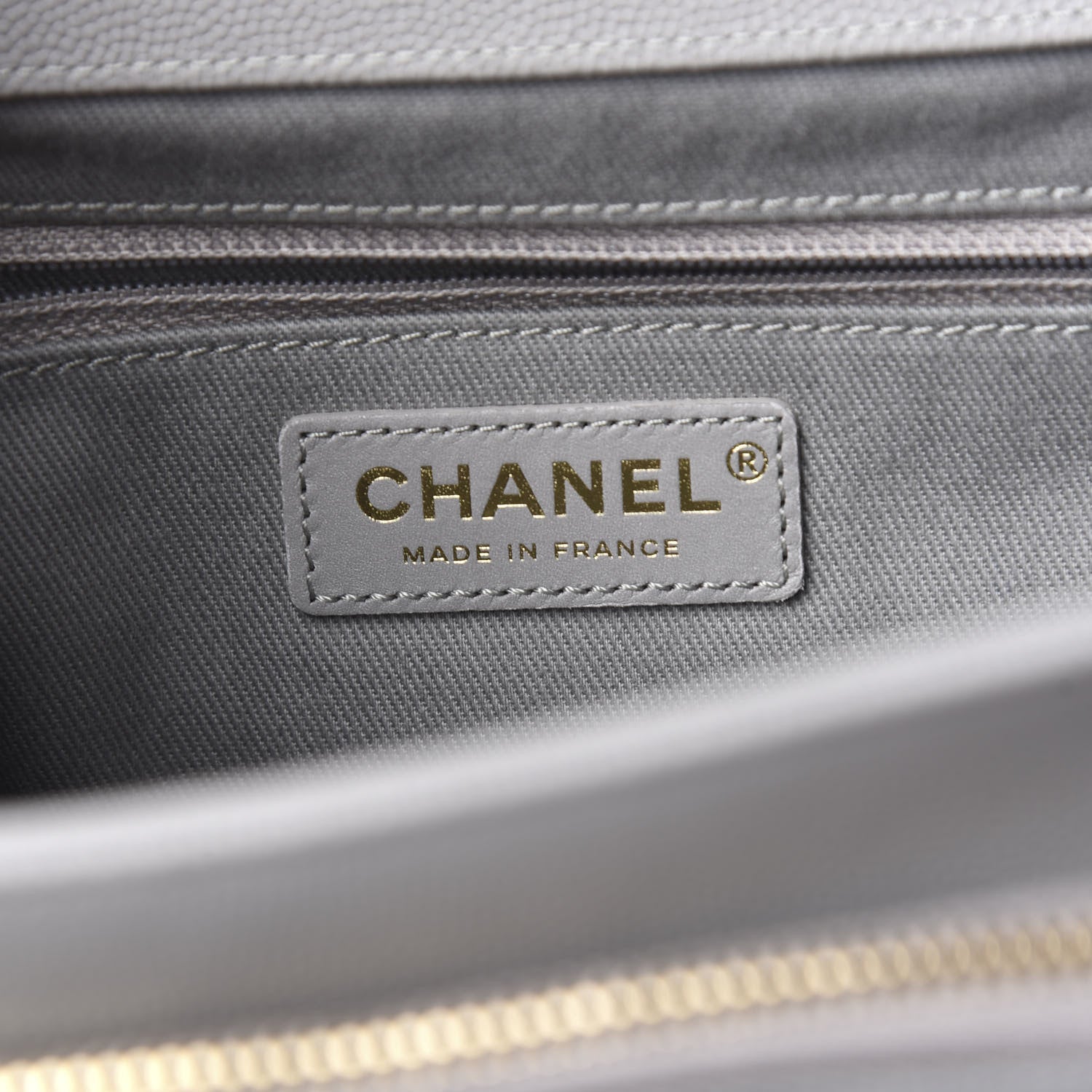 Chanel Caviar Quilted Medium Business Affinity Flap Grey 5 of 10