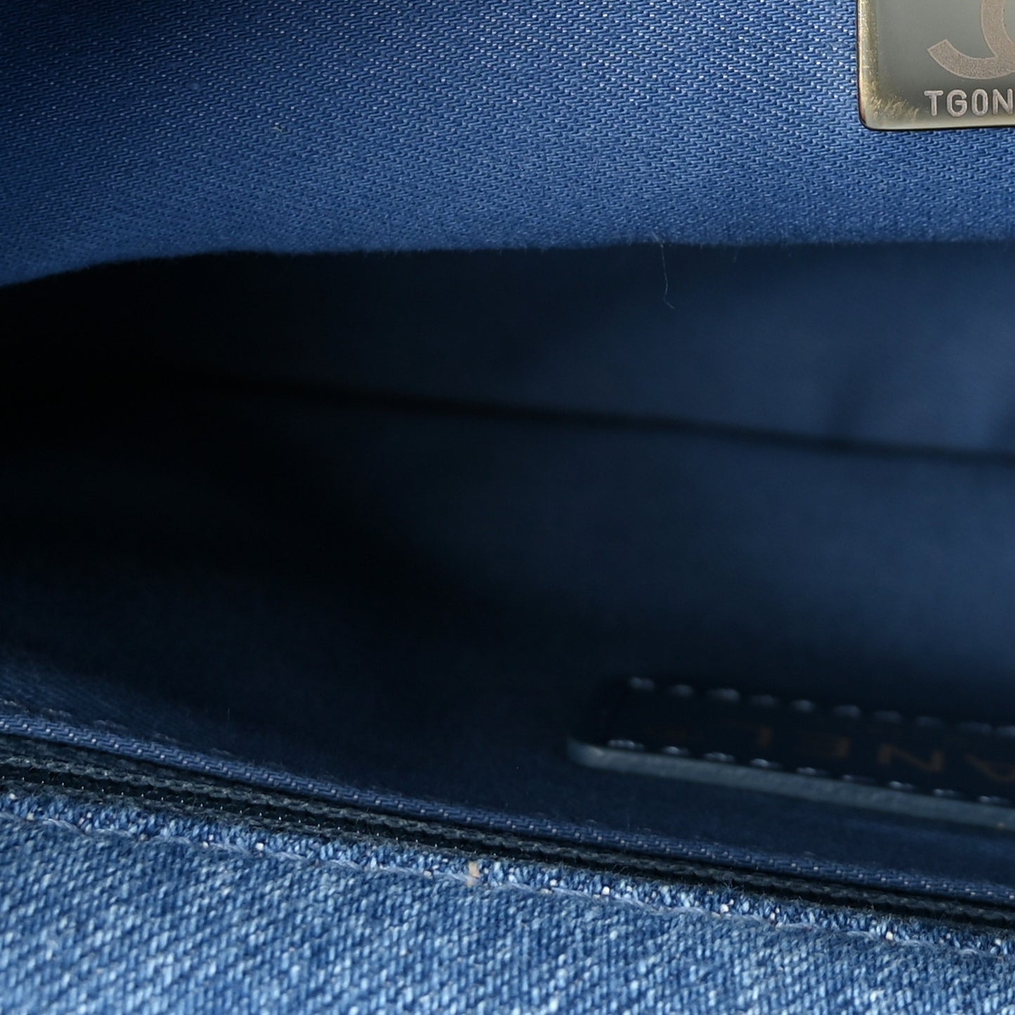 Denim Quilted Mini Denim Mood Rectangular Flap Blue Multicolor