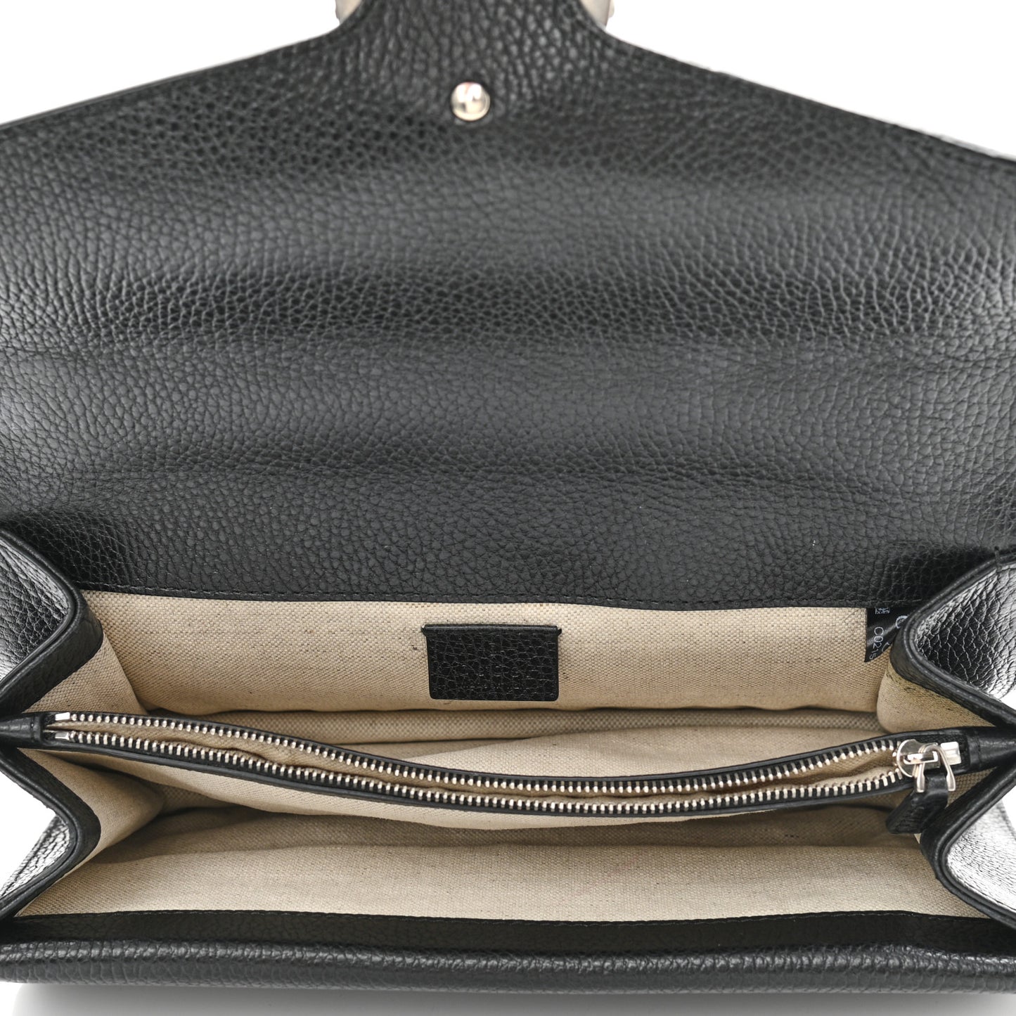 Pebbled Calfskin Small Dionysus Shoulder Bag Black