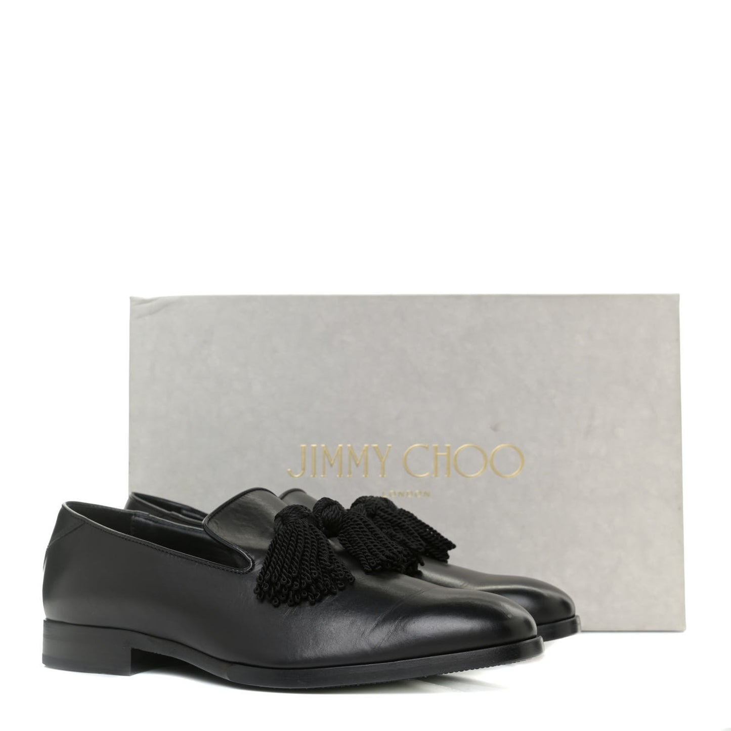 Nappa Mens Foxley Tassel Loafers 41 Black