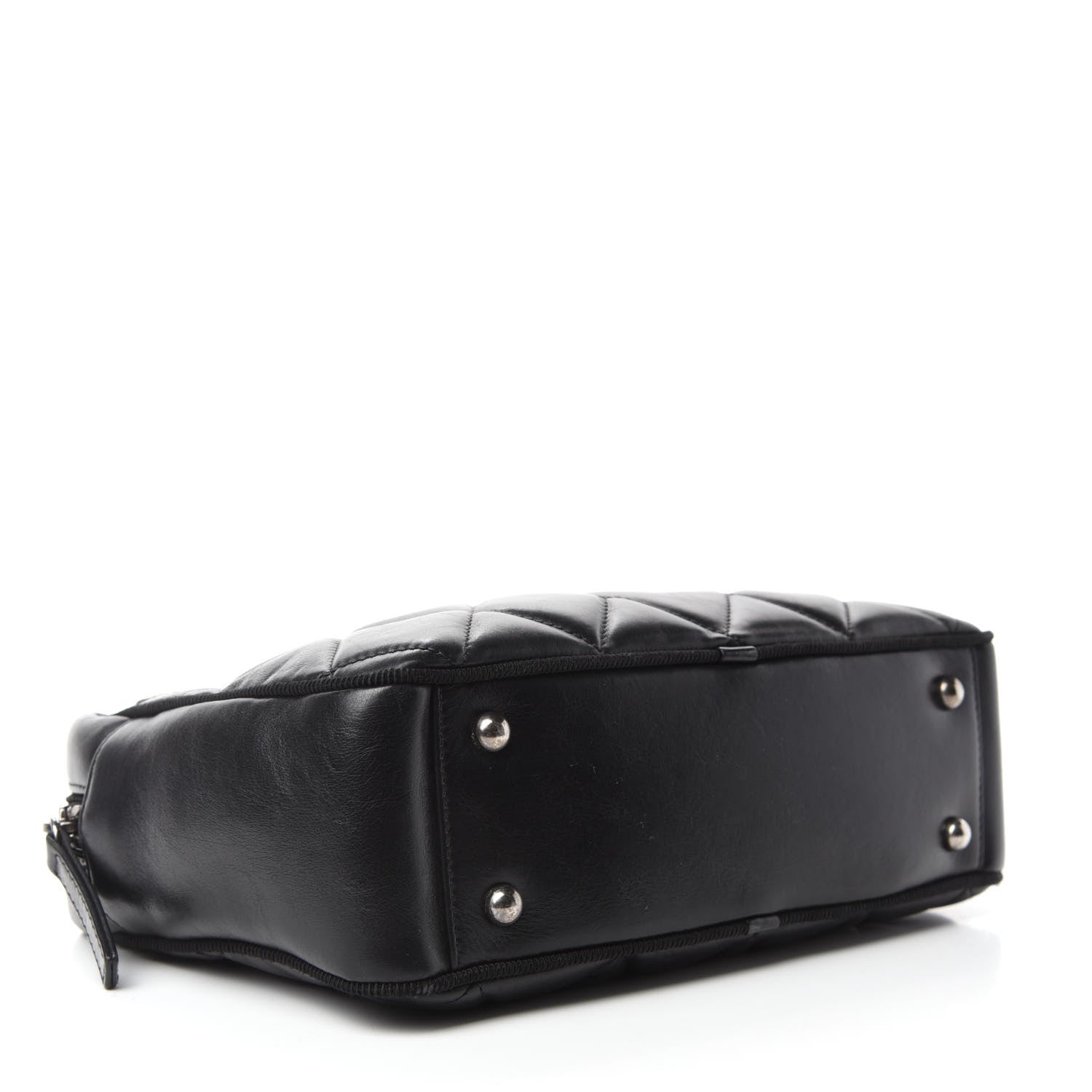 Chanel Lambskin Quilted Small Diamond CC Camera Case Black 5 of 11
