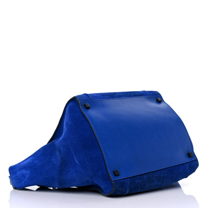 Celine Suede Medium Phantom Luggage Colbalt Blue 4 of 19