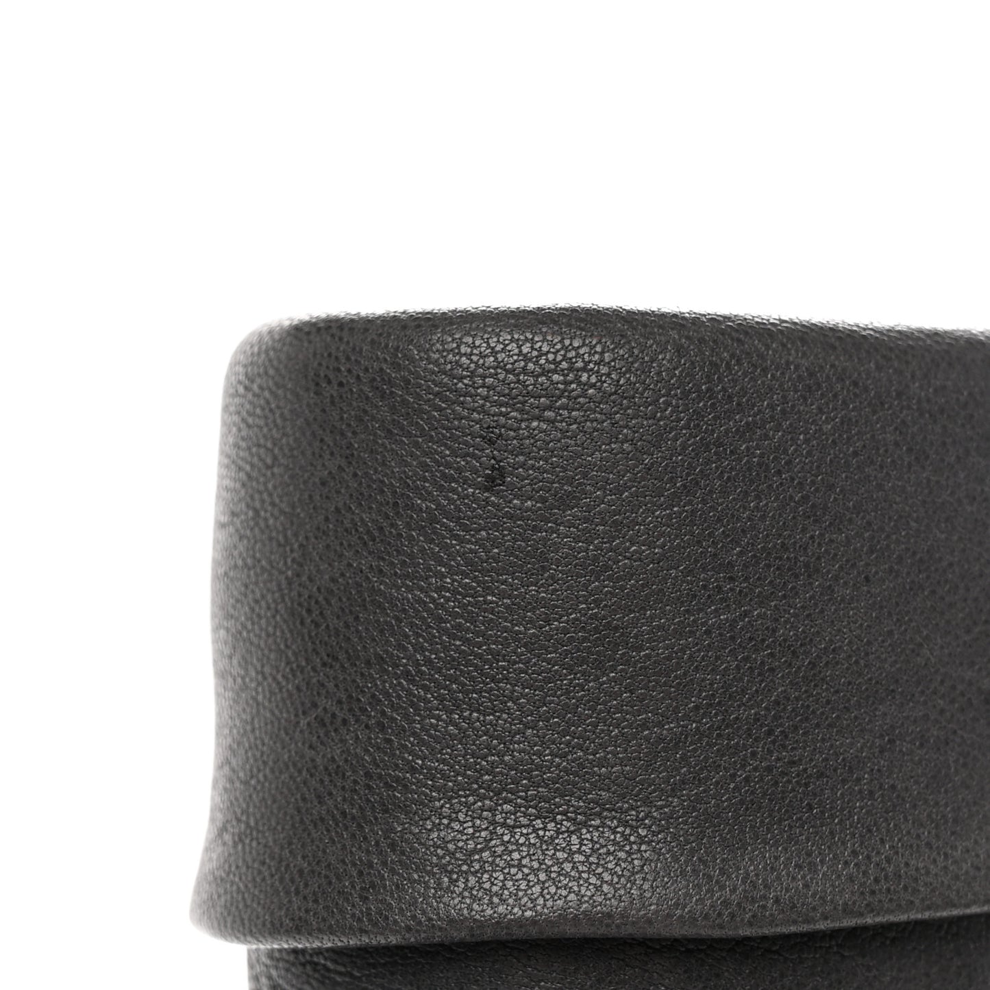 Lambskin CC Cap Toe Ankle Boots 37 Grey Navy Blue
