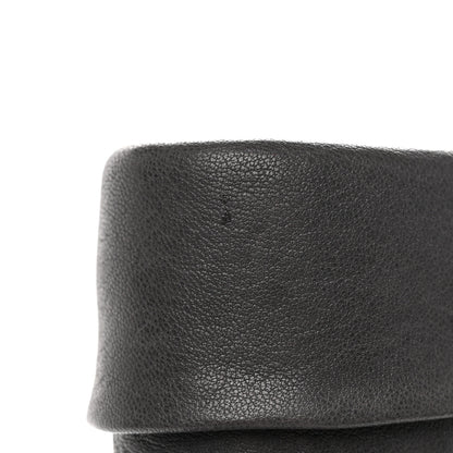 Chanel Lambskin CC Cap Toe Ankle Boots 37 Grey Navy Blue 15 of 16