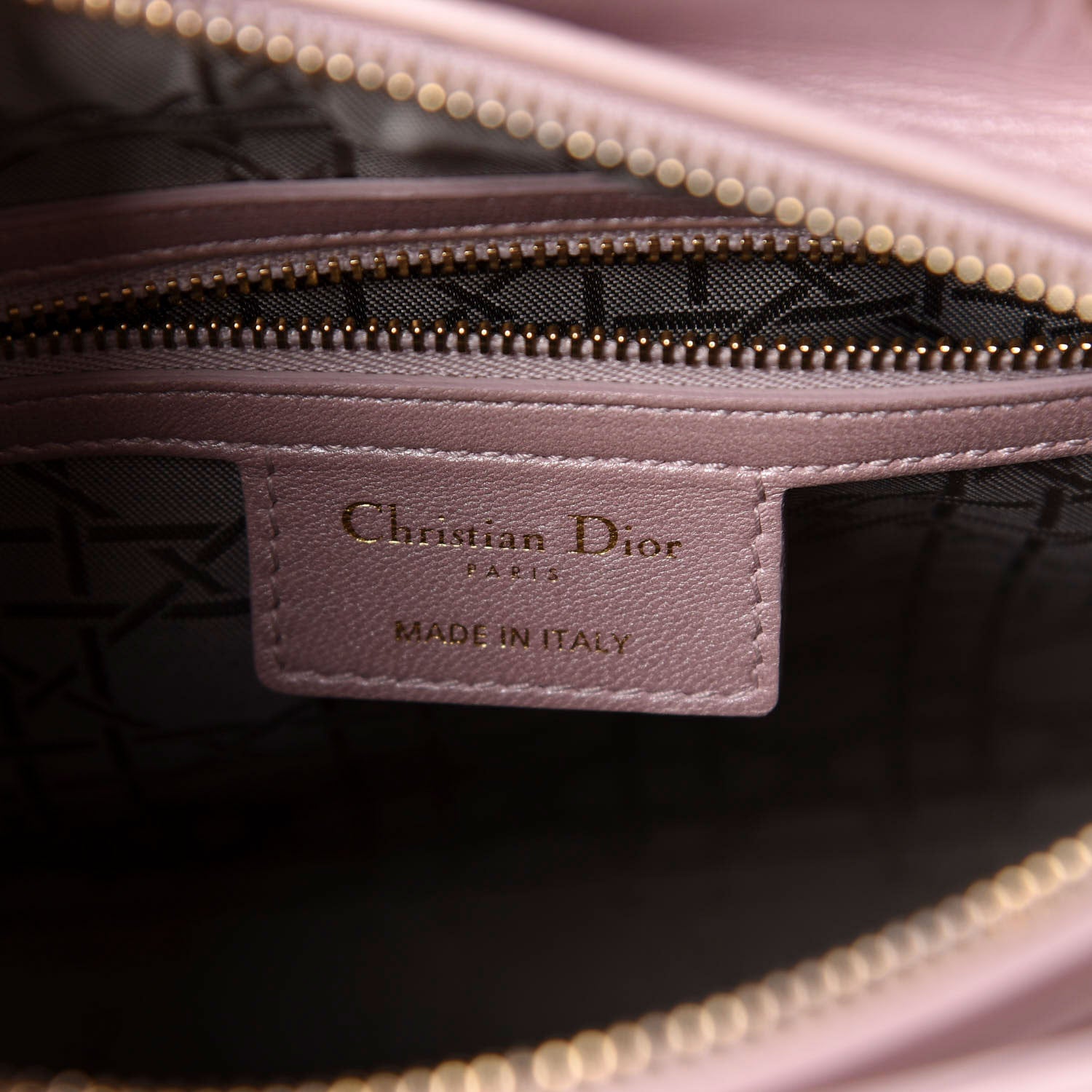 Christian Dior Pearly Lambskin Cannage Medium Lady Dior Lotus 14 of 15