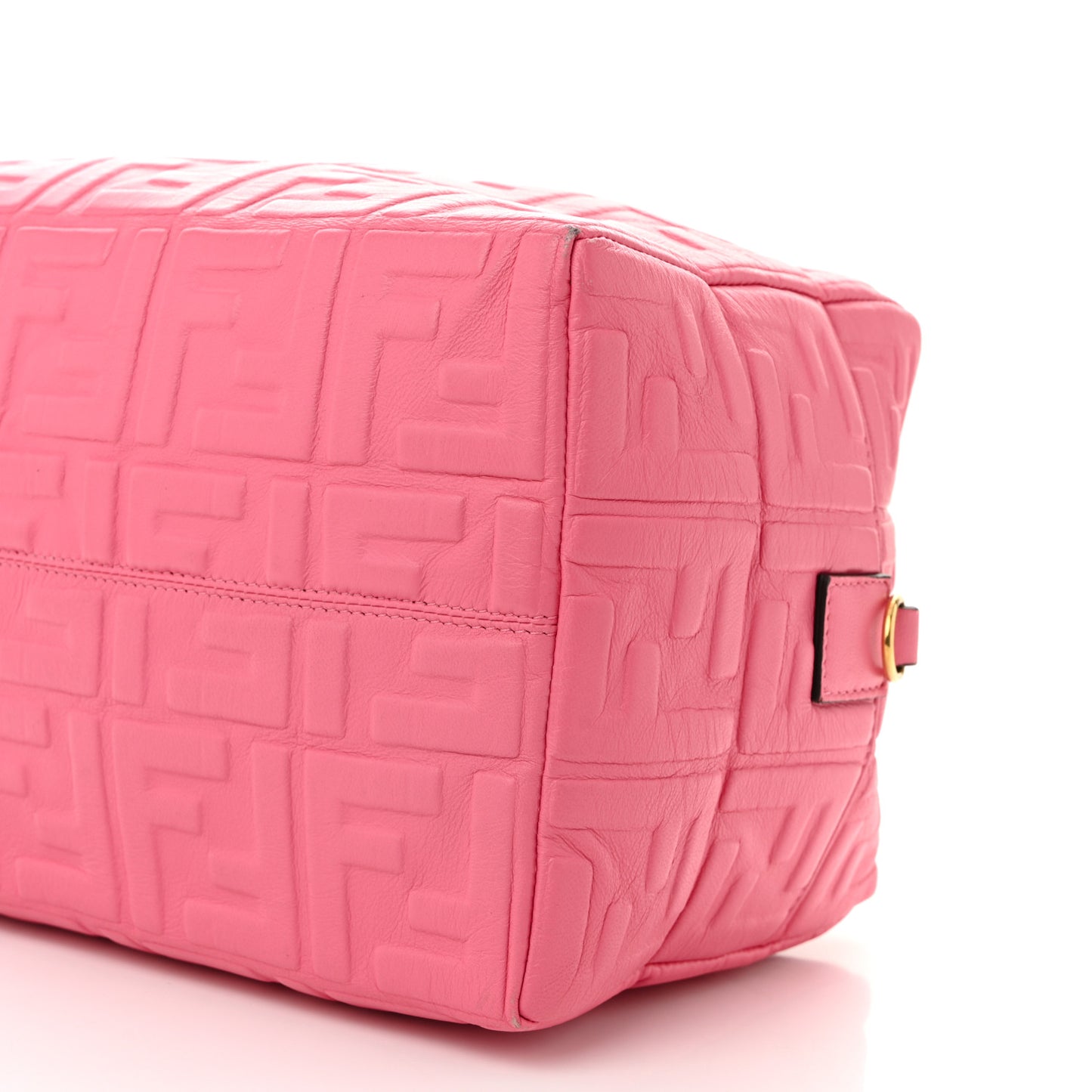 Nappa FF 1974 Embossed Small Boston Rosa Fluo