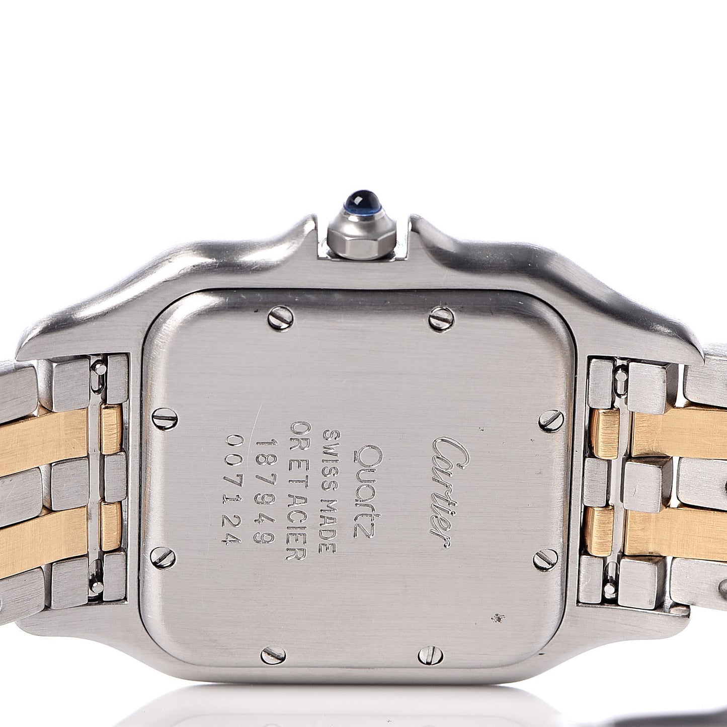 Stainless Steel 18K Yellow Gold 27mm Panthere Quartz Watch