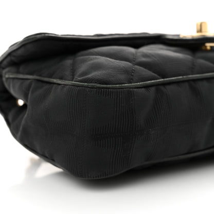 Chanel Nylon Quilted Travel Flap Black 9 of 10