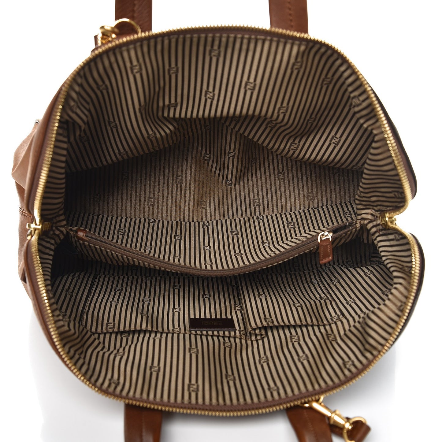 Capra Vitello Saddle Colorblock Large Chameleon Tote Moro Biscotto