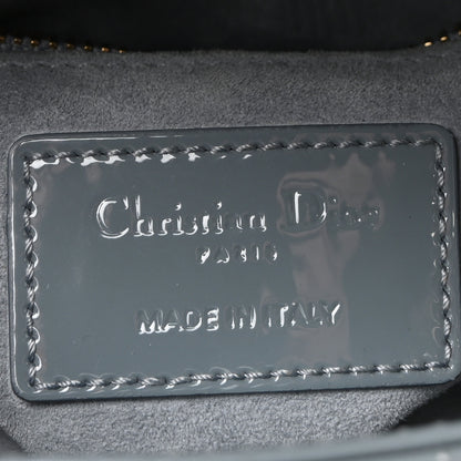 Christian Dior Patent Cannage Mini Lady Dior Light Blue 6 of 9