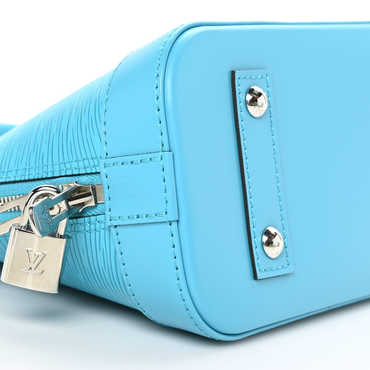 Louis Vuitton Epi Jacquard Alma BB Turquoise 7 of 8