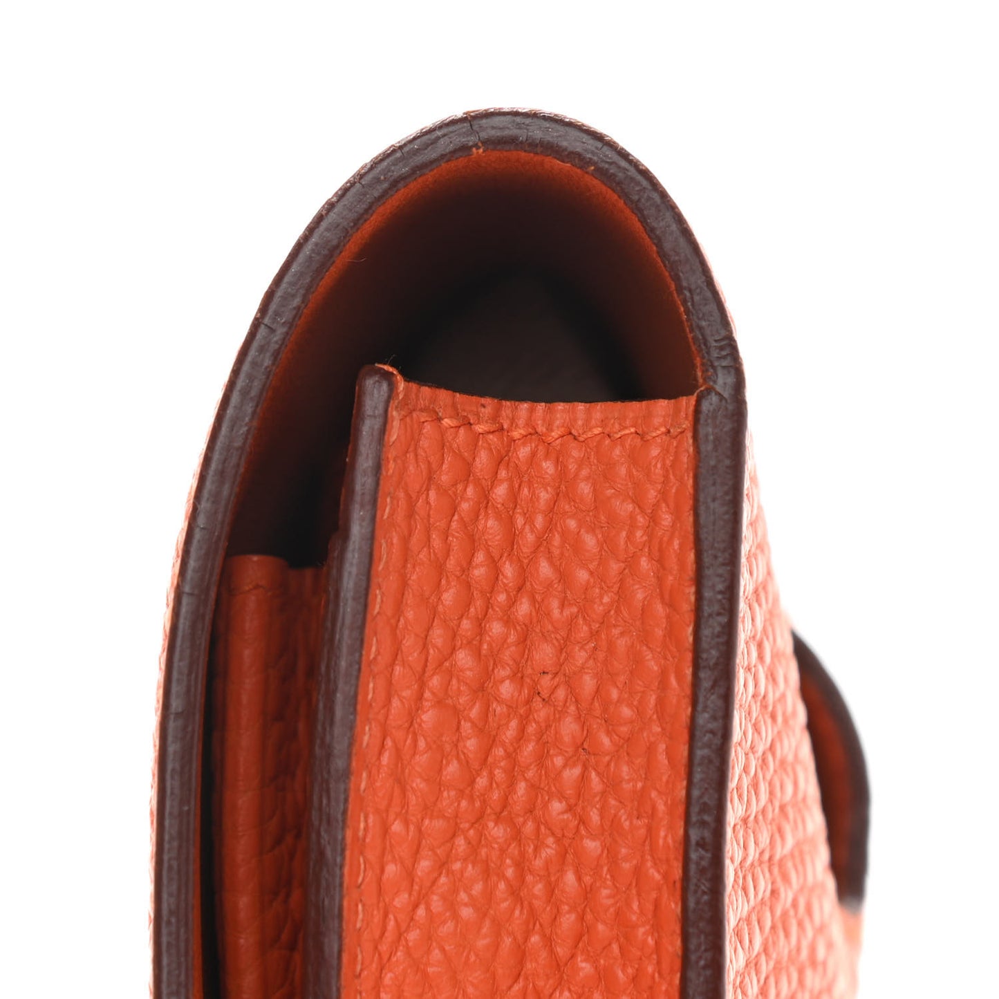 Togo Dogon Wallet Waist Pouch Orange