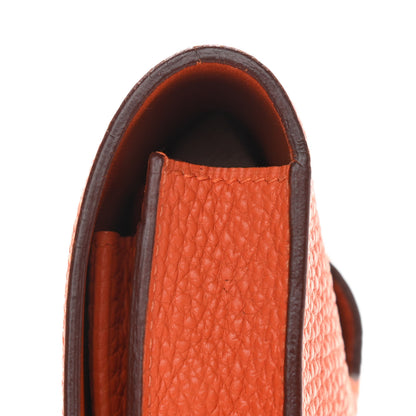 Hermes Togo Dogon Wallet Waist Pouch Orange 13 of 14