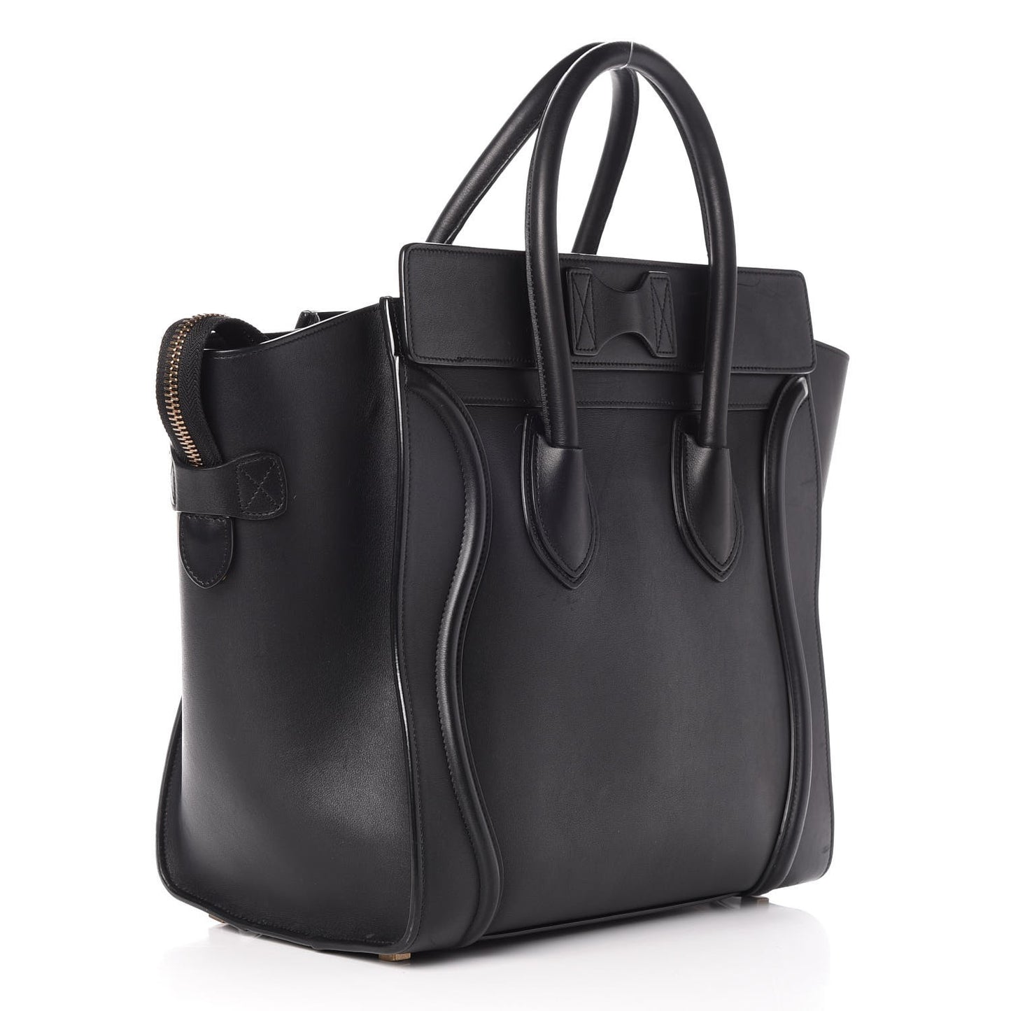 Smooth Calfskin Mini Luggage Black