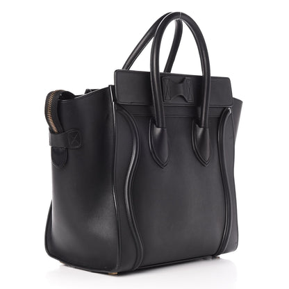 Celine Smooth Calfskin Mini Luggage Black 3 of 18