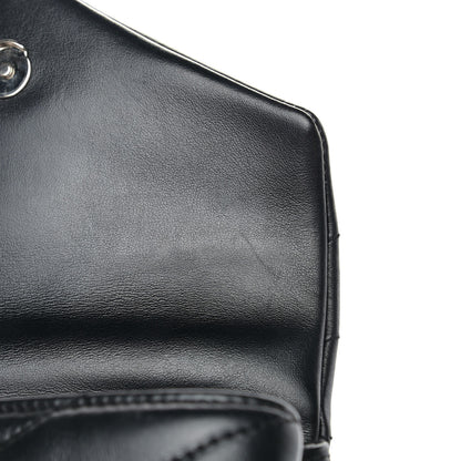 Saint Laurent Calfskin Y Quilted Monogram Toy Loulou Crossbody Bag Black 10 of 10