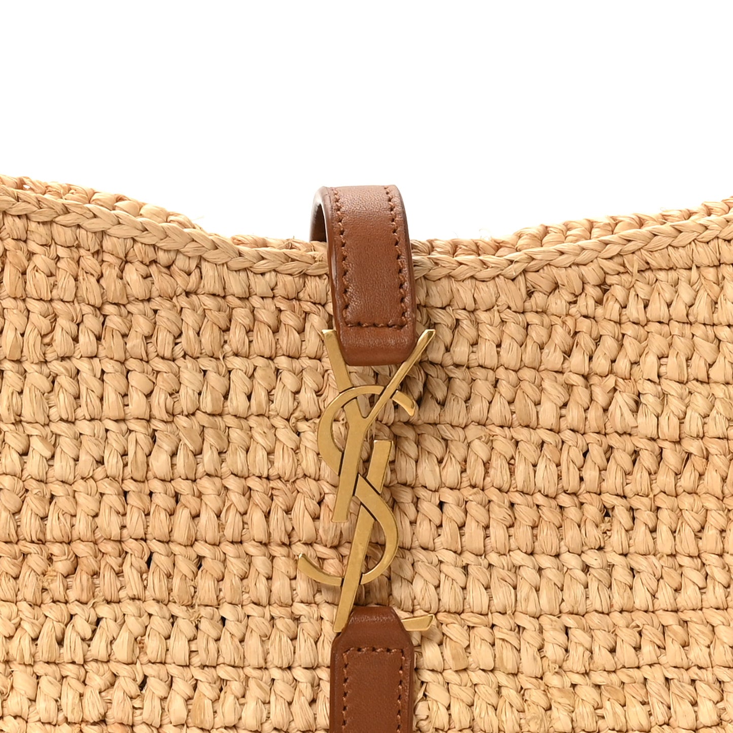 Raffia Calfskin Le 5 A 7 Mini Hobo Natural Brick Natural Brick