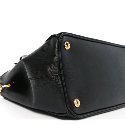 Prada Saffiano Small Galleria Double Zip Tote Black 8 of 9