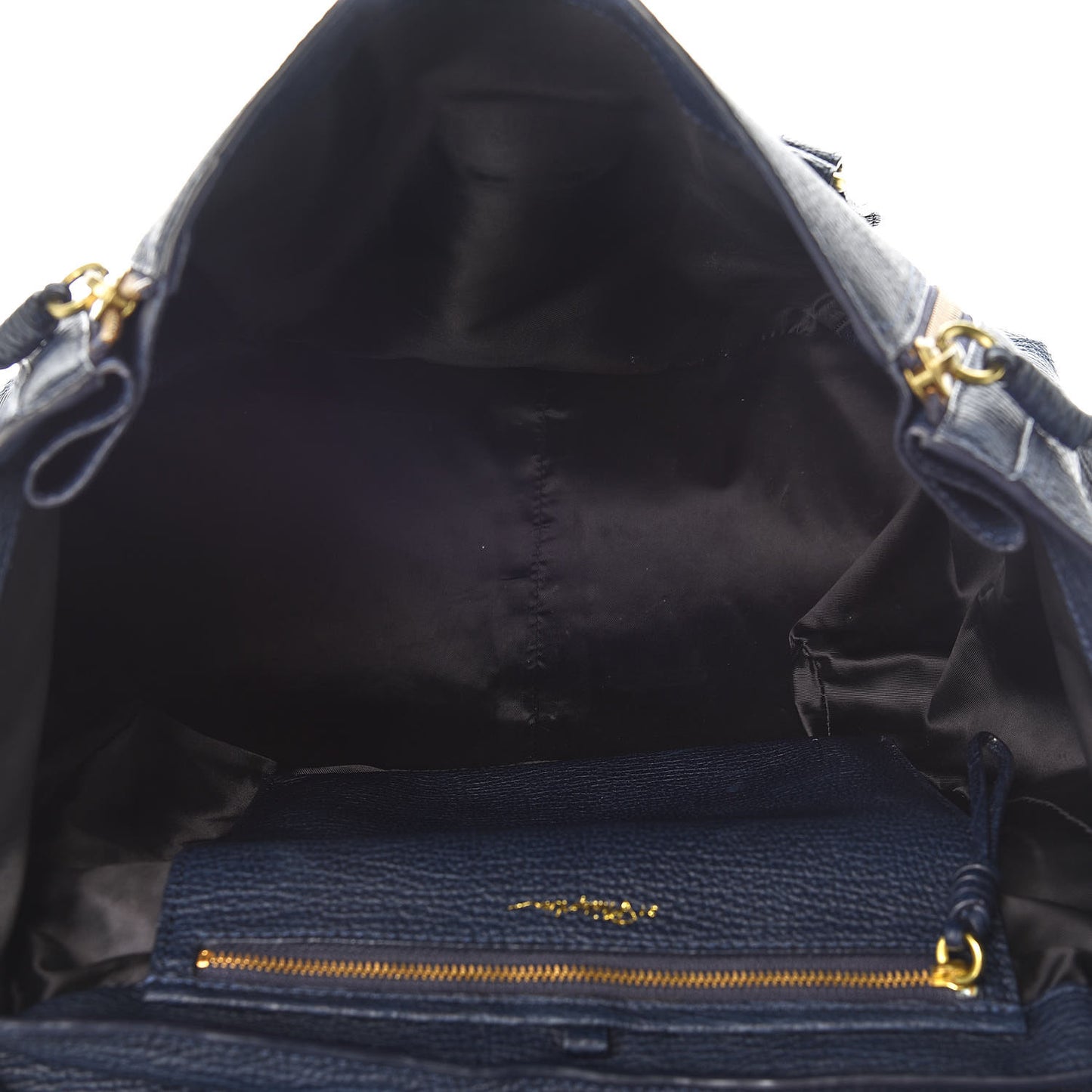 3.1 Textured Calfskin Large Pashli Satchel Ink