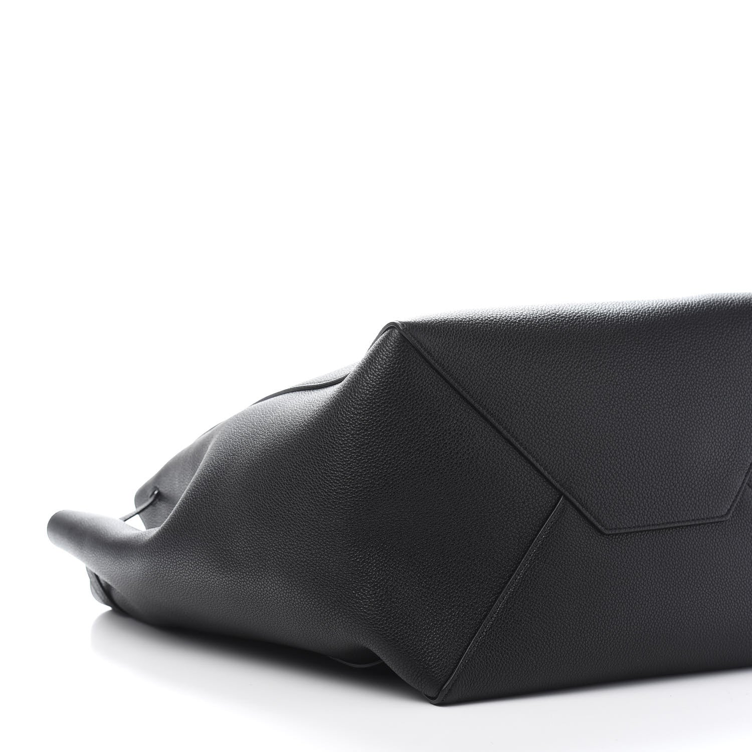 Celine Soft Grained Calfskin Medium Belt Cabas Phantom Black 9 of 11