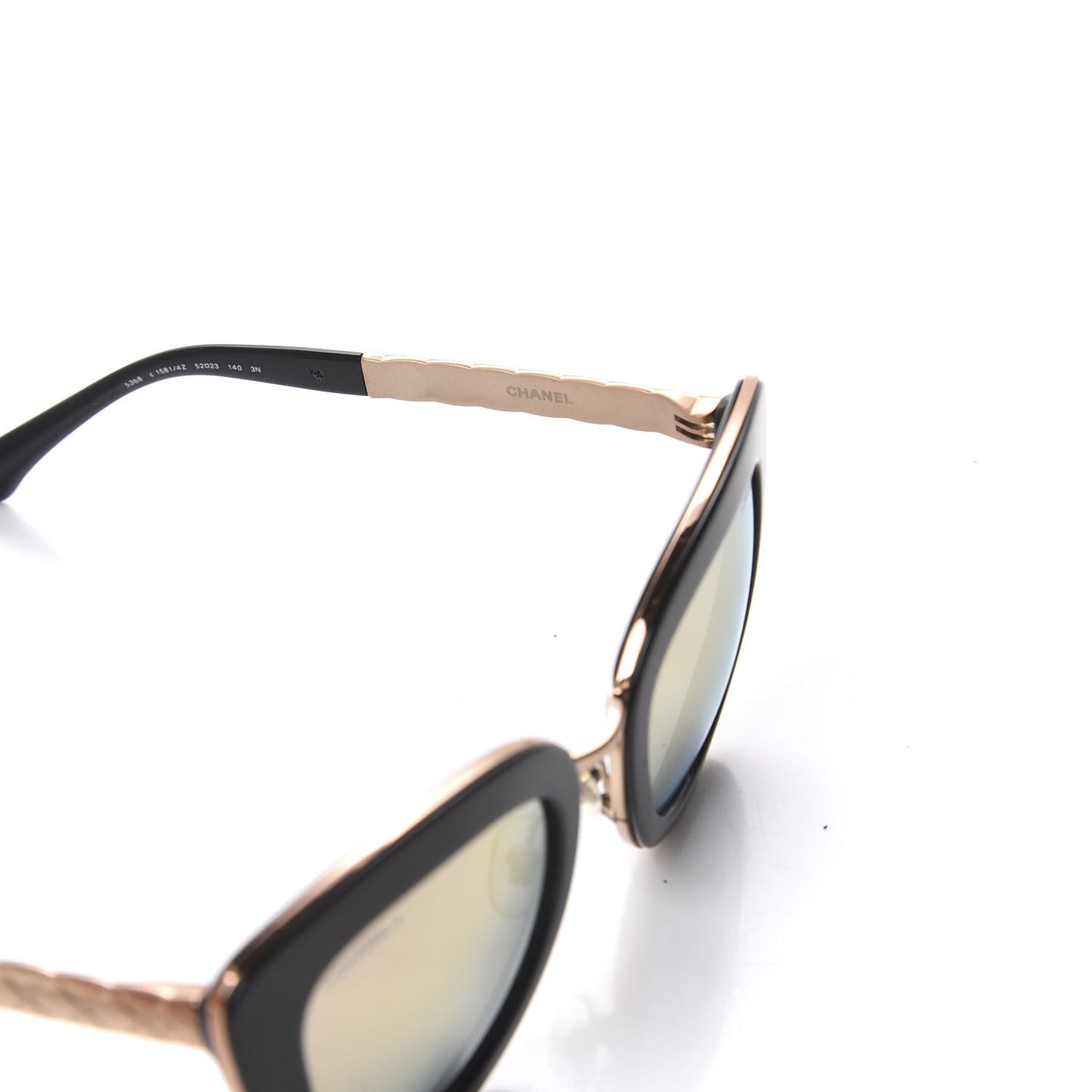 Cat Eye Quilted Sunglasses 5368 Black Pink