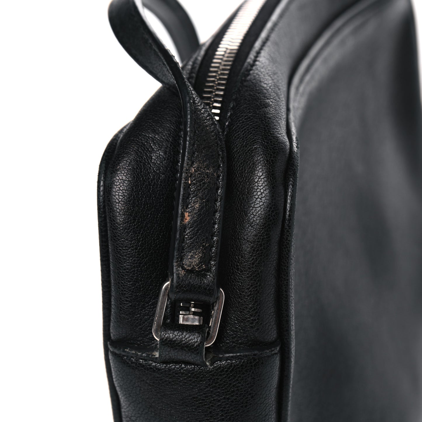 Lambskin Monogram Small Lou Camera Bag Black