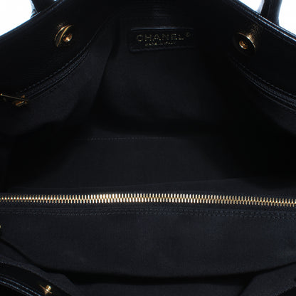 Chanel Calfskin Cerf Executive Shopper Tote Black 5 of 7