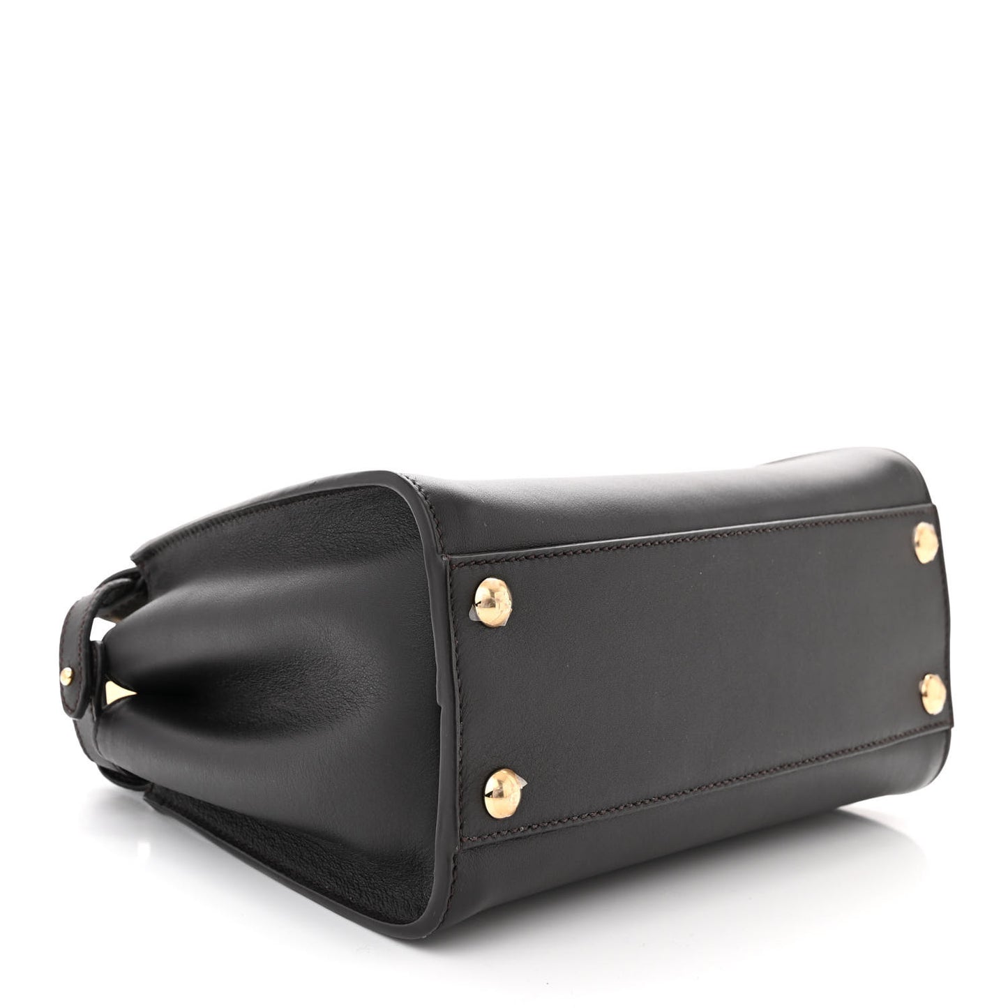 Vitello Seta Nabuk Pequin Mini Peekaboo Iconic Satchel Ebano Tobacco Moro