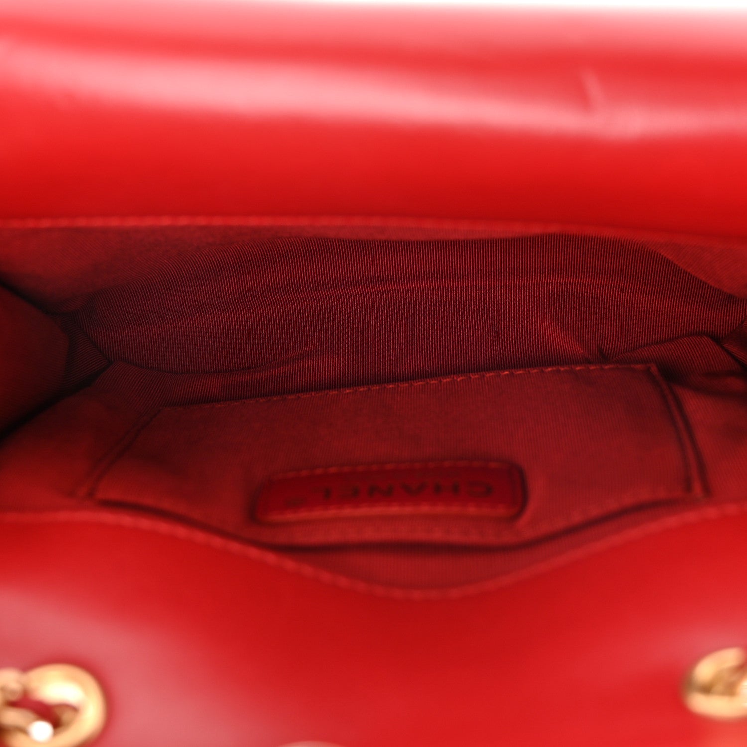 Chanel Calfskin Quilted Medium Triple Flap Red 5 of 17
