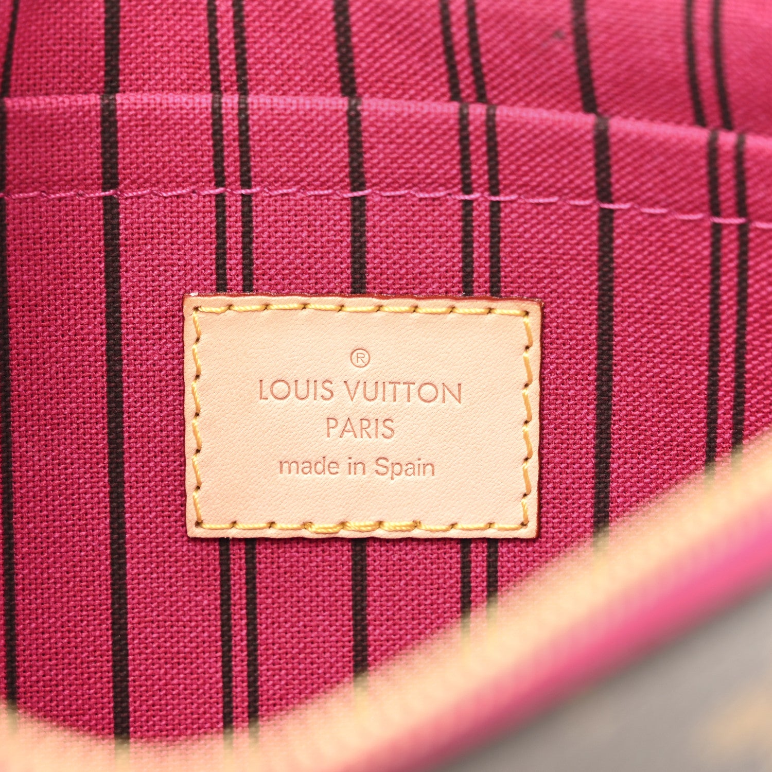 Louis Vuitton Monogram Neverfull MM GM Pochette Pivoine 6 of 8