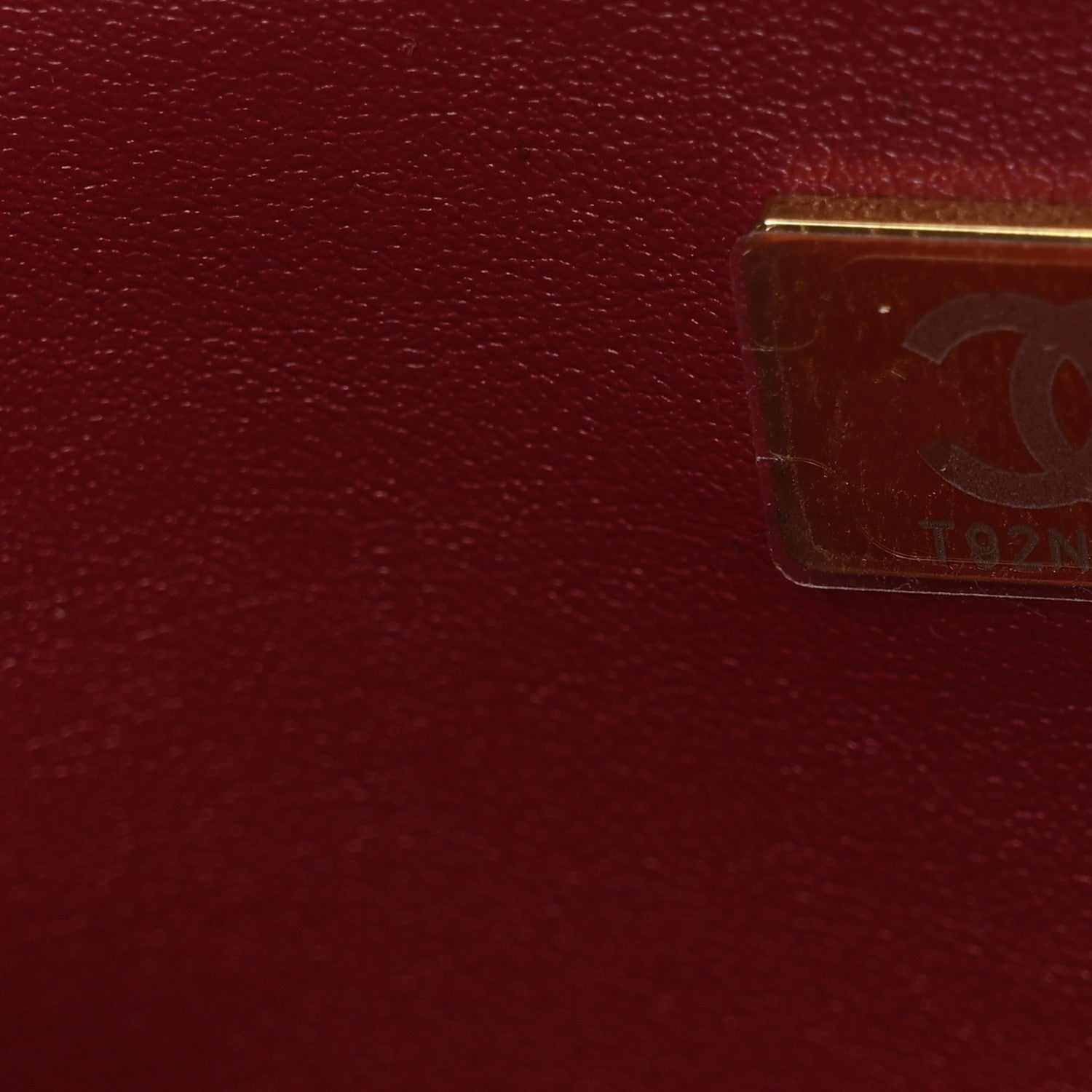 Chanel Calfskin Crocodile Embossed Archetype Small Shopping Tote Burgundy 7 of 11