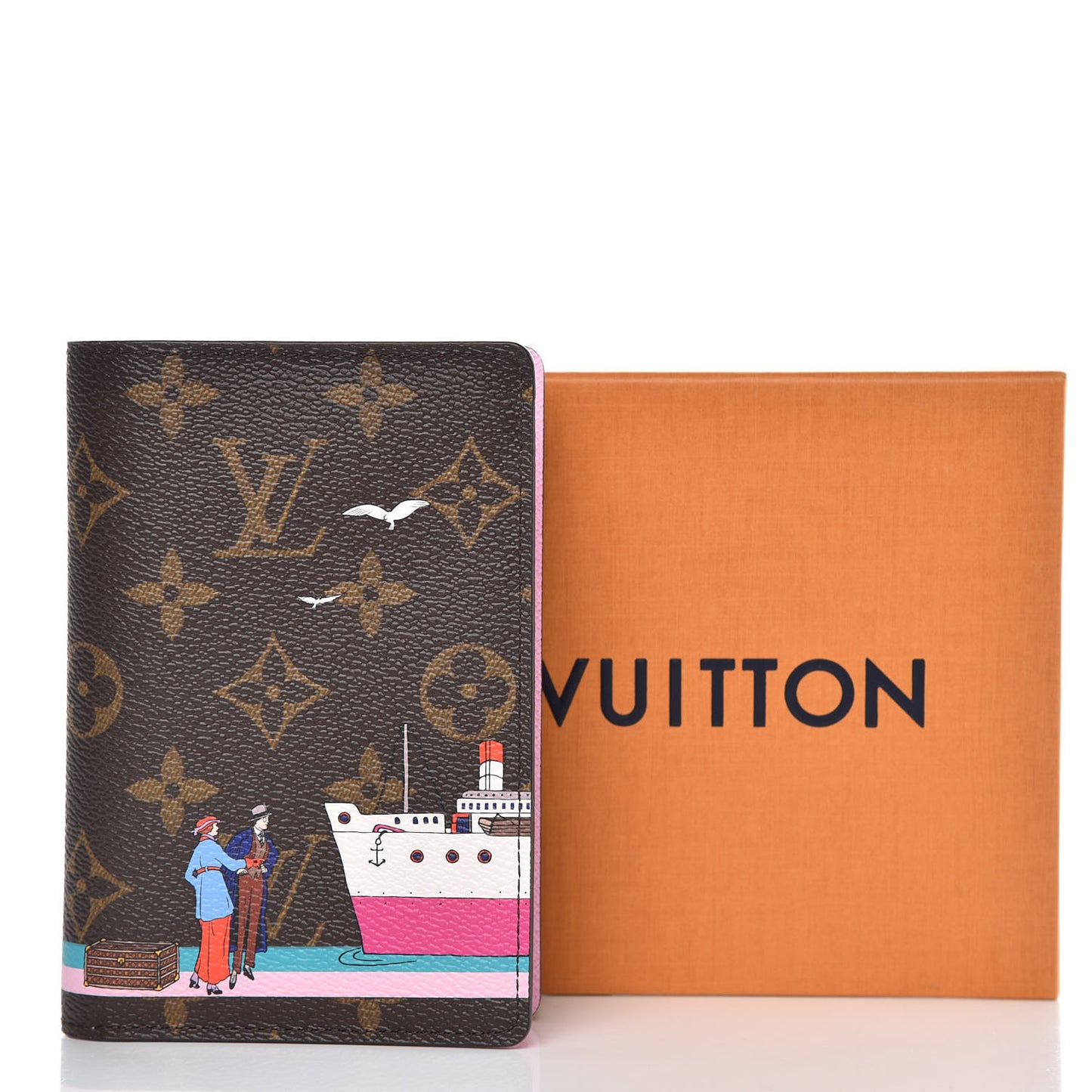 Monogram 2016 Christmas Animation Passport Cover Rose Ballerine