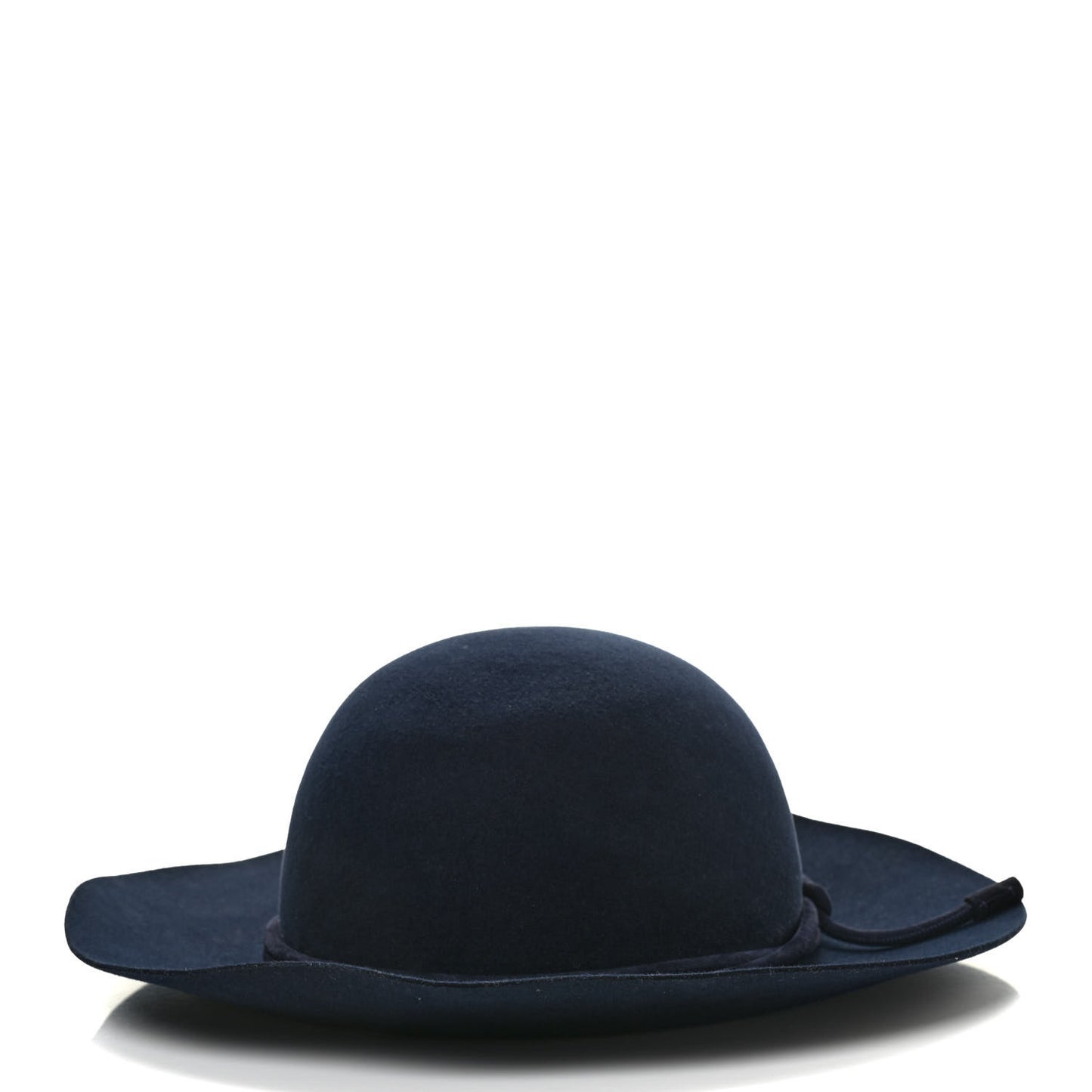 Rabbit Felt Lambskin Vicky Hat 59 Bleu Nuit