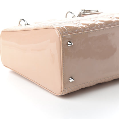 Christian Dior Patent Cannage Medium Lady Dior Rose Clair 6 of 9