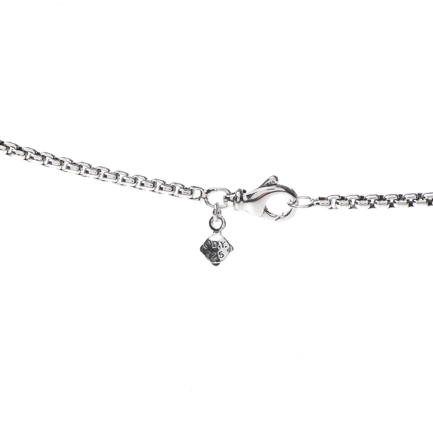 Sterling Silver 6 Station Logo Necklace