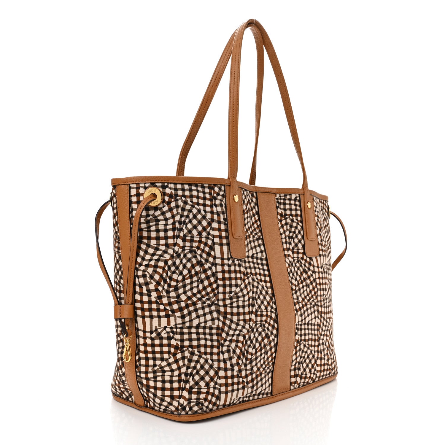 MCM Visetos Medium Liz Reversible Shopper Tote Cognac 11 of 16