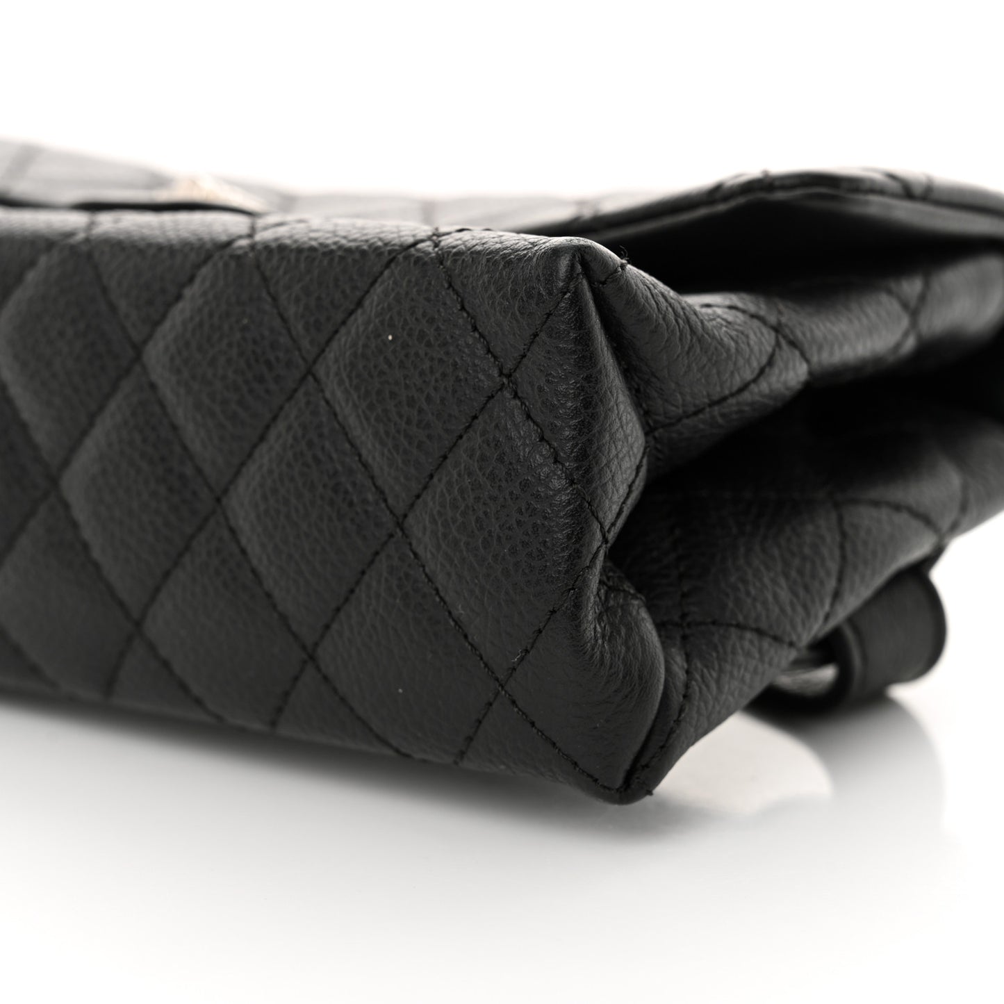 Grained Calfskin Quilted 2.55 Reissue Flap Belt Bag Clutch  Black
