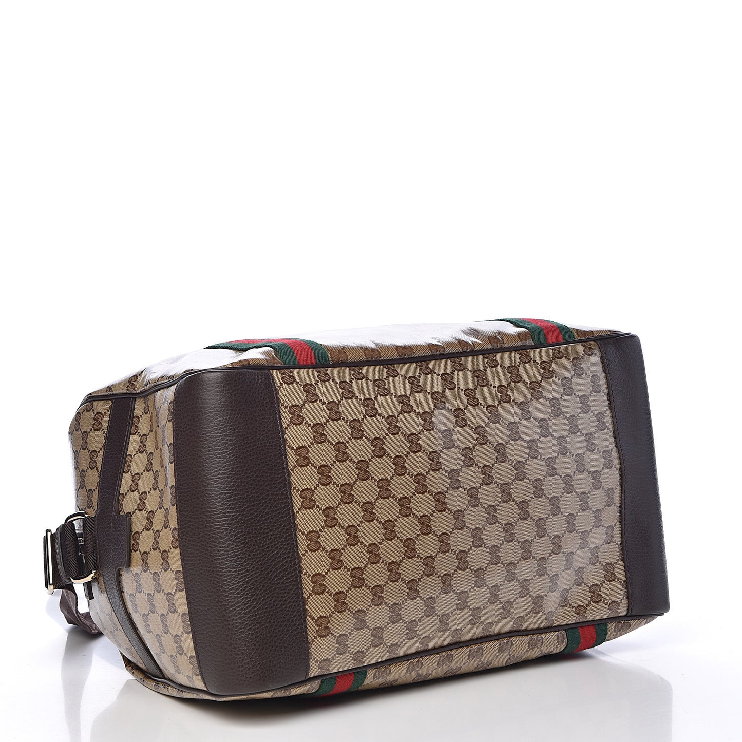 Crystal Monogram Web Large Carry On Duffle Bag Brown
