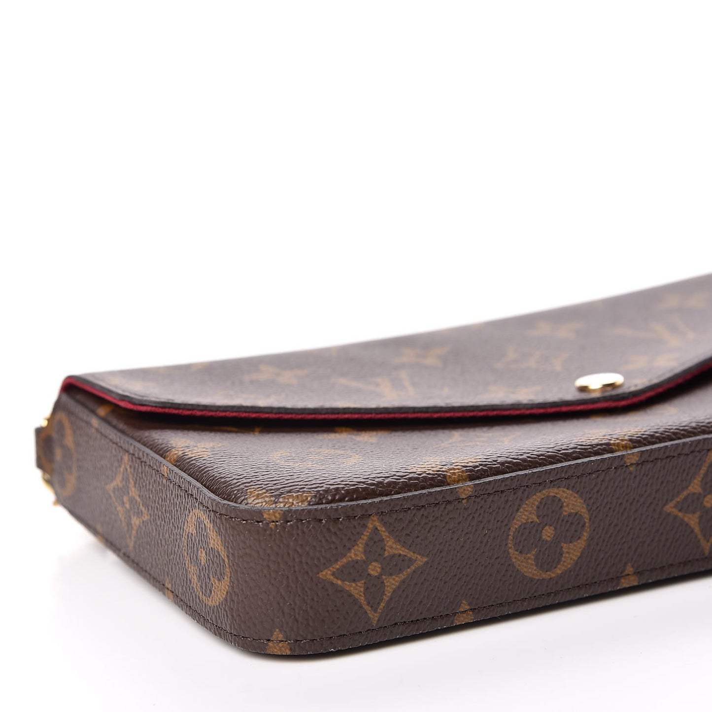 Monogram Pochette Felicie Chain Wallet Fuchsia