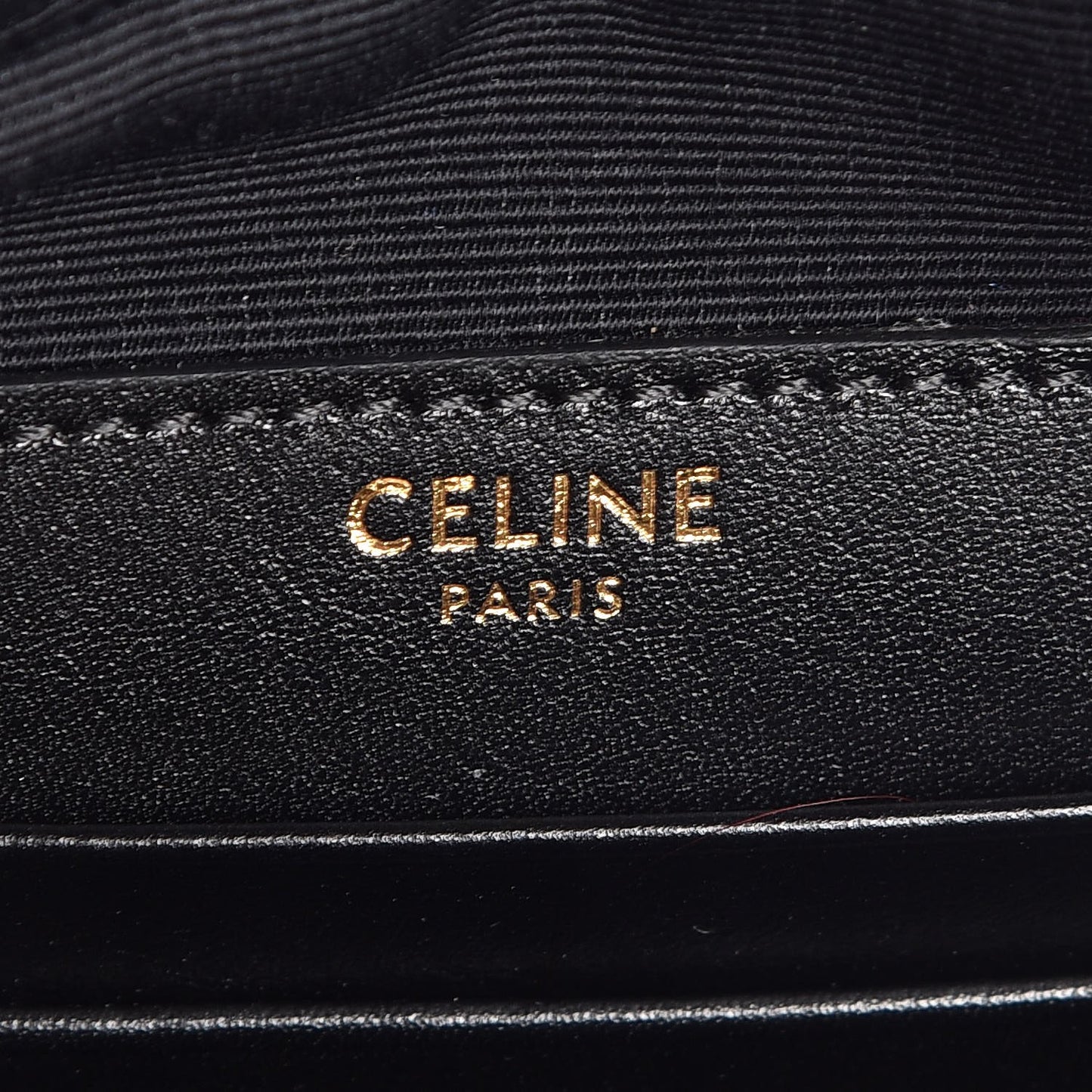 Calfskin Quilted Small C Charm Bag Black
