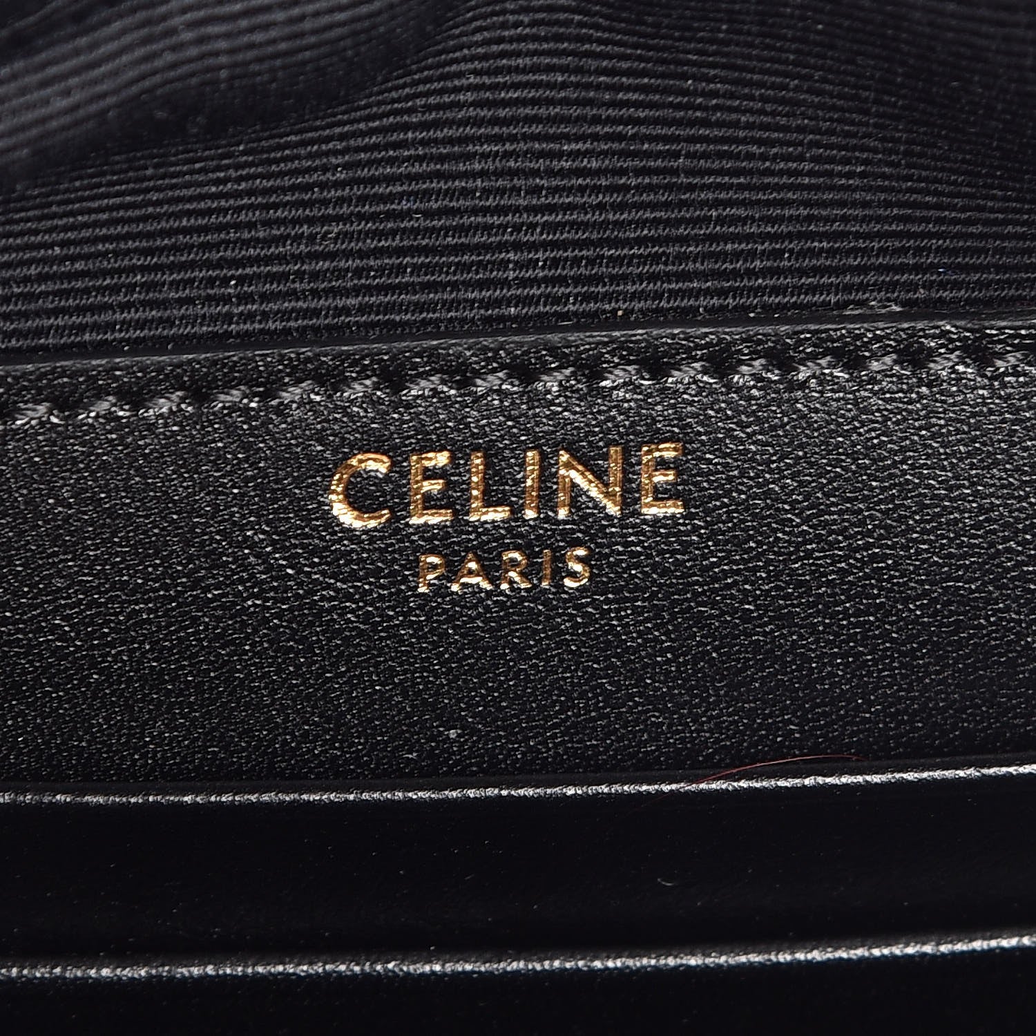 Celine Calfskin Quilted Small C Charm Bag Black 6 of 8