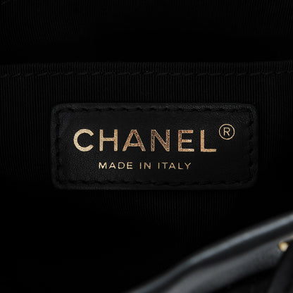 Chanel Calfskin Chevron Quilted Small Urban Spirit Backpack Black 6 of 7
