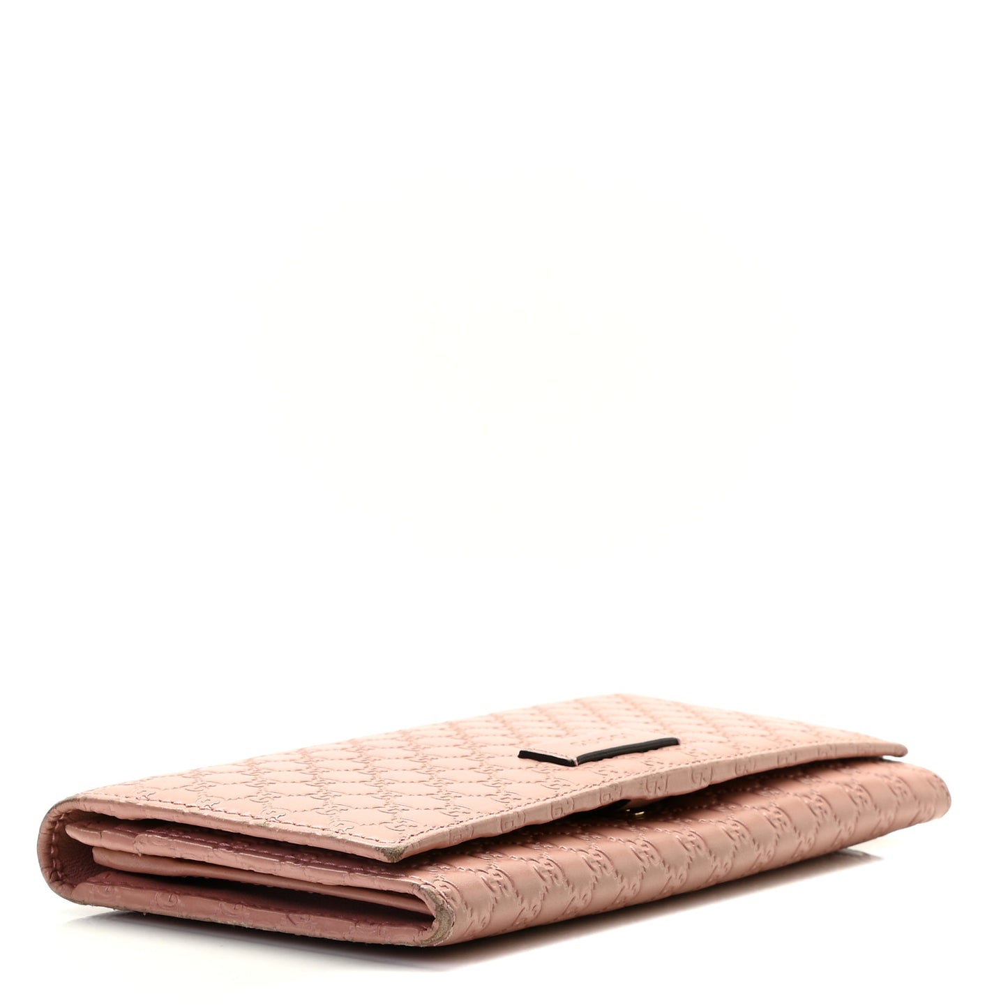 Soft Microguccissima Continental Wallet Soft Pink