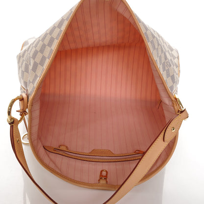 Louis Vuitton Damier Azur Delightful MM Rose Ballerine 4 of 9