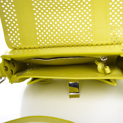 Proenza Schouler Lambskin Perforated PS1 Pouch Messenger Sulphur 5 of 11